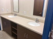 Corian Fossil with 810 sinks